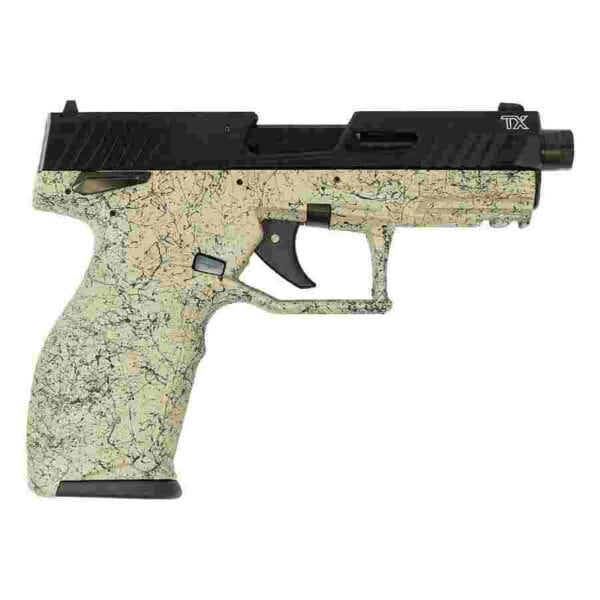 Taurus TX22 Handgun .22 LR 10rd Magazines(2) 4.6" Barrel FDE Splatter on Black Slide/Black Frame