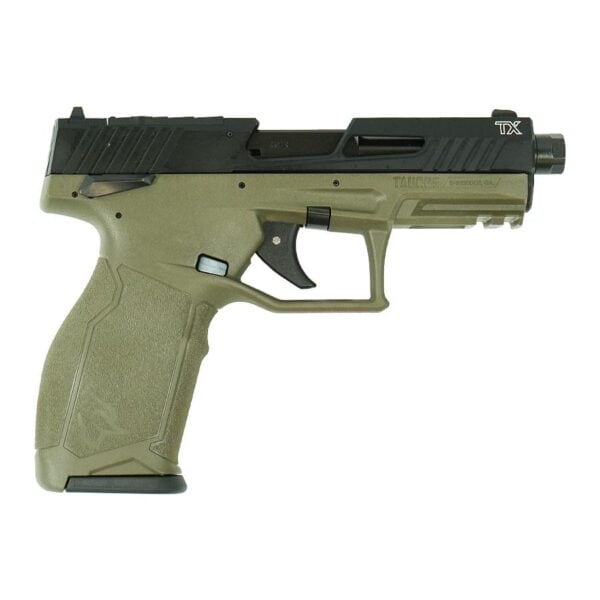 Taurus TX22 Handgun .22 LR 16&22rd Magazines 4.6" Barrel Black Slide/ODG Frame T.O.R.O.