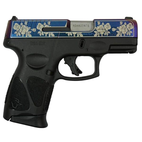 Taurus G3C "Guns & Roses Engraved Mongoose Purple" Handgun 9mm Luger 12rd Magazines(2) 3.26'' Barrel