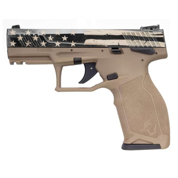 Taurus TX22 Handgun 22LR 16rd Magazines (2) 4" Barrel FDE US Flag