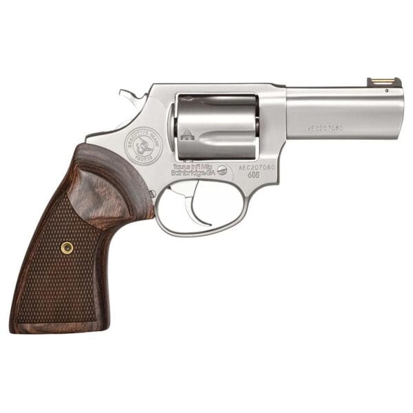 Taurus Executive Grade Model 605 Handgun .357 Mag 5rd Capacity 3'' Barrel Stainless Finish Wood Grips