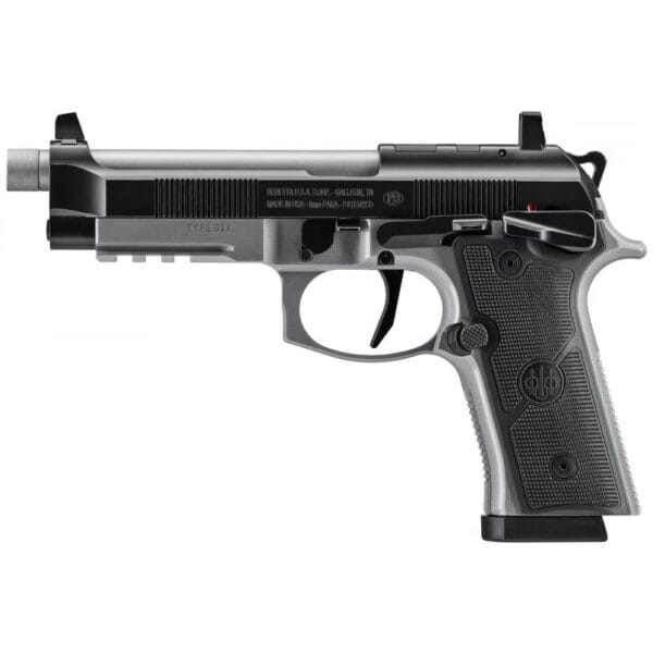 Beretta 92XI SAO Tactical Handgun 9mm Luger 15rd Magazines (2) 4.7" Barrel Black and Grey