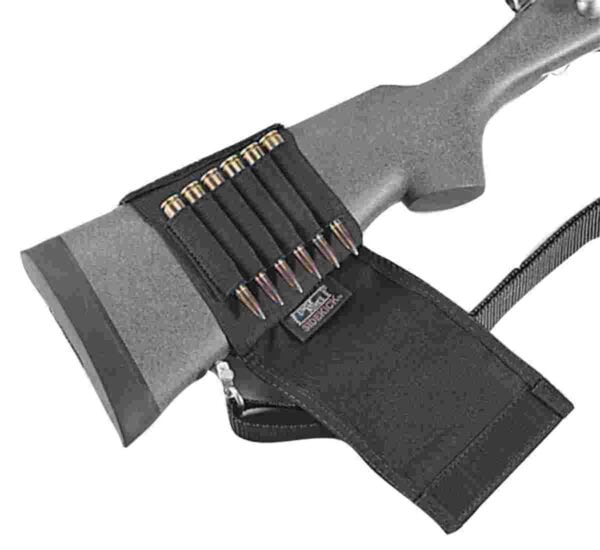 Uncle Mike's Plain Black Cartridge Holder Rifle Buttstock