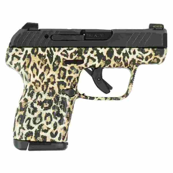 Ruger LCP 380 Max Custom Blue Leopard Handgun .380 Auto 10rd Magazine 2.75" Barrel