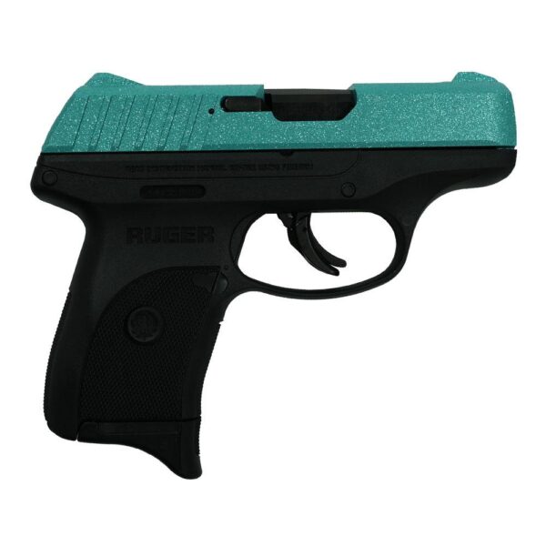 Ruger EC9s CSSI Exclusive Robin's Egg Blue Glitter Handgun 9mm Luger 7rd Magazine 3.12" Barrel