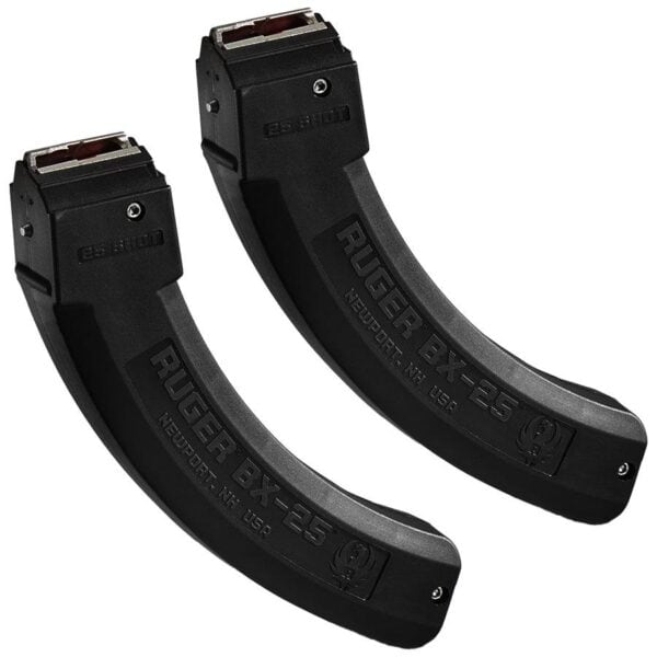 Ruger BX-25 Rifle Magazine Value pack for 10/22 Black .22LR 25/rd 2/ct