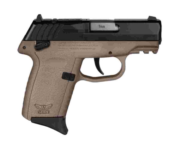 SCCY CPX-1 RDR Handgun 9mm Luger 10rd Magazine 3.1" Barrel External Safety Only Black Slide/FDE Frame