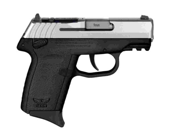 SCCY CPX-1 RDR Handgun 9mm Luger 10rd Magazine 3.1" Barrel External Safety Only Stainless Slide/Black Frame