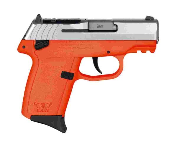 SCCY CPX-1 RDR Handgun 9mm Luger 10rd Magazine 3.1" Barrel External Safety Only Stainless Slide/Orange Frame