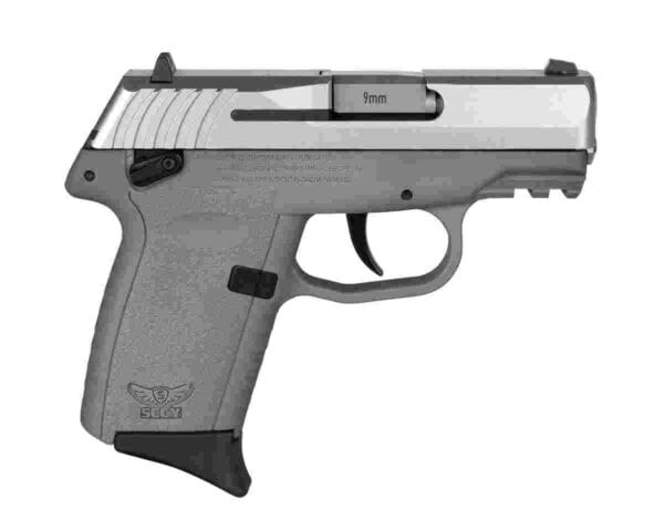 SCCY CPX-1 Handgun 9mm Luger 10rd Magazine 3.1" Barrel External Safety Only Stainless Slide/Sniper Grey Frame