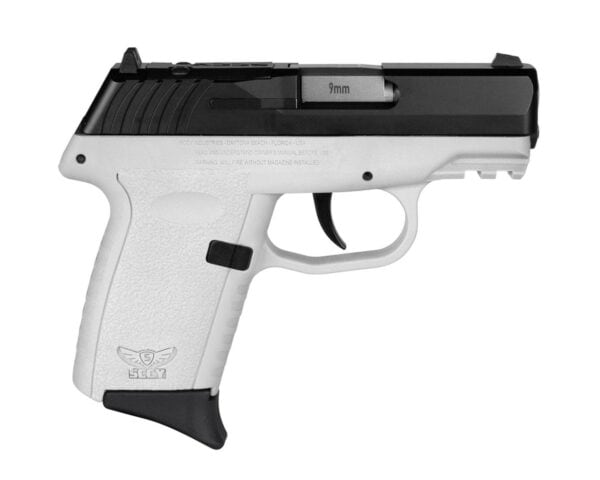 SCCY CPX-2 RDR Handgun 9mm Luger 10rd Magazine 3.1" Barrel No Safety Black Slide/White Frame