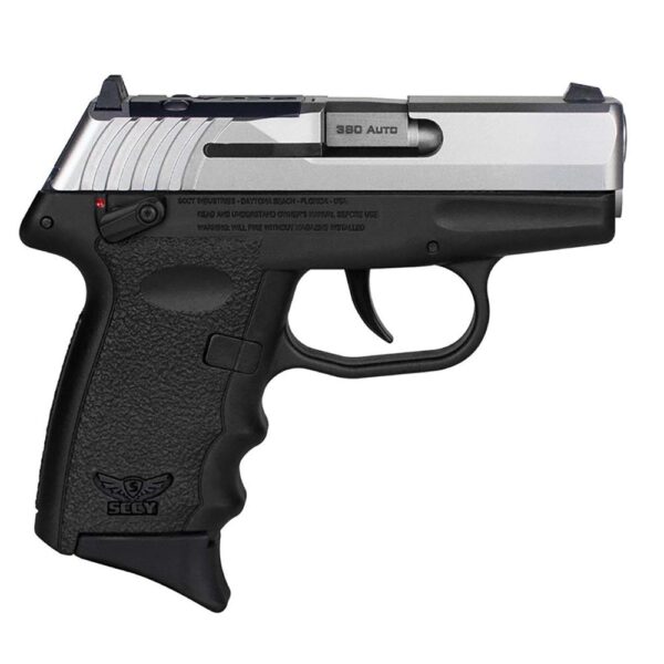 SCCY CPX-4 Handgun .380 10rd Magazine 2.96" Barrel External Safety Stainless Slide Black Frame Red Dot Ready