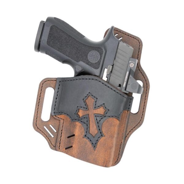 Versacarry Arc Angel OWB Holster Size 2 1911 Brown with Black RH