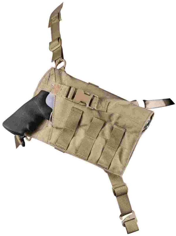 Viking Tactics Big Rig Chest Holster for Revolvers Coyote Tan