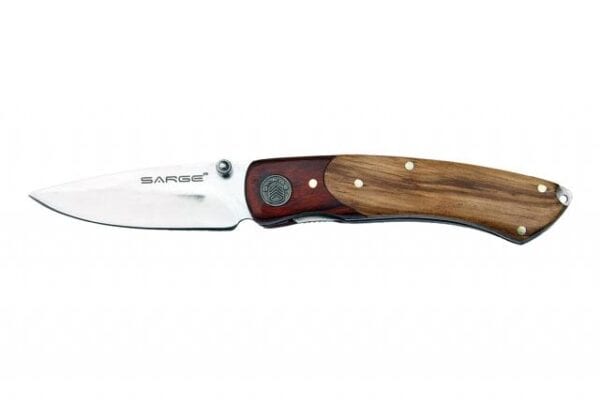 Sarge Knives Ranger - Two Tone Wooden Liner Locking Knife