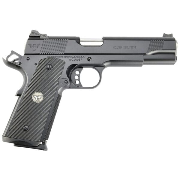 Wilson Combat CQB Elite Full Size Handgun .45 ACP 8rd Magazines (2) 5" Barrel Black Armor-Tuff Ambidextrous Safety