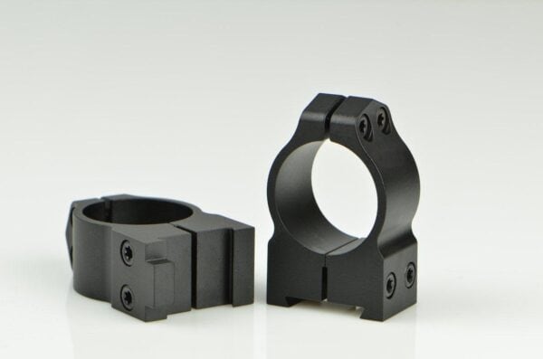 Warne 2-Piece Maxima Fixed (19mm Dovetail) Scope Ringmounts with Grooved Receiver Fits CZ550 1" Medium Matte