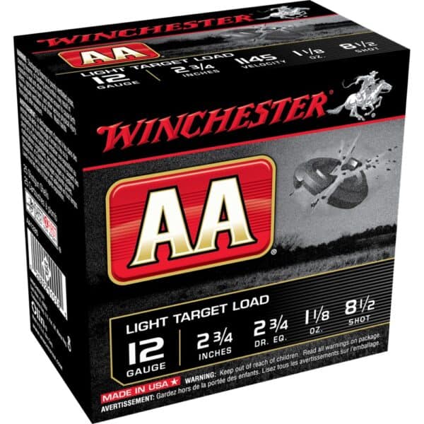 Winchester AA Target 12 ga 2-3/4" 1-1/8 oz #8.5 25/ct