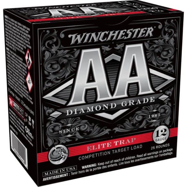 Winchester AA Diamond Grade Shotshells 12 ga 2-3/4" 1-1/8oz 1250 fps #7.5 25/ct