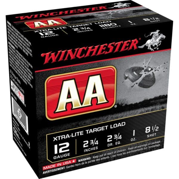 Winchester AA Target 12 ga 2 3/4"  1 oz #8.5 1150 fps - 25/ct