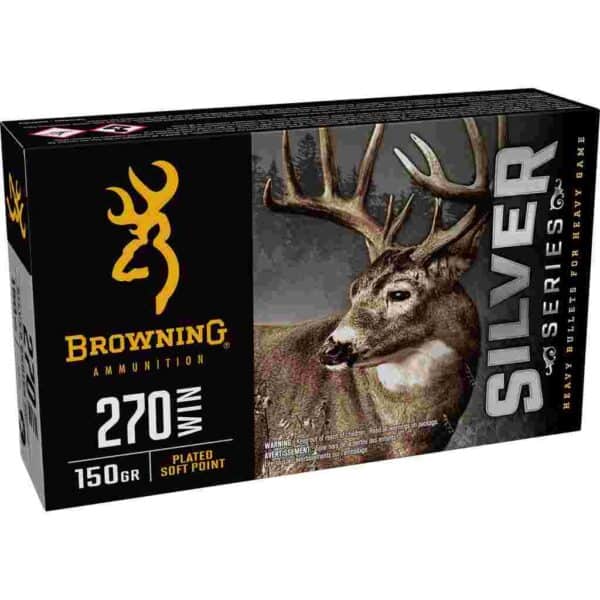 Browning Silver Series Rifle Ammunition 270 Win 150gr JSP 2850 fps 20/ct