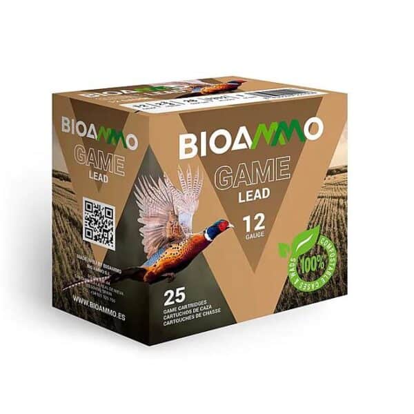 BIOAMMO Lead Game Dove & Pigeon Shotshells 12 ga 2-3/4" 1-1/4 oz 1250 fps #6 25/ct