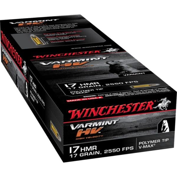 Winchester Varmint HV Rimfire Ammunition .17 HMR 17 gr. PT 2550 fps 50/ct