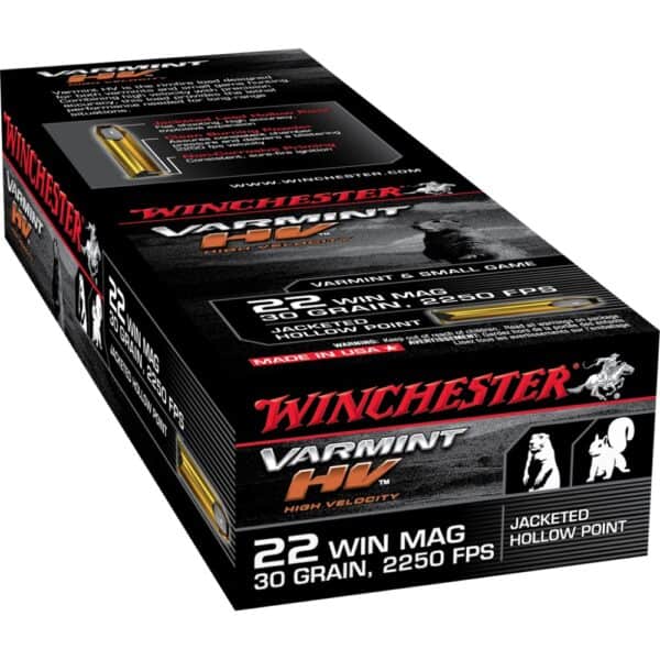 Winchester Supreme Rimfire Ammunition .22 WMR 30 gr. JHP 2250 fps 50/ct