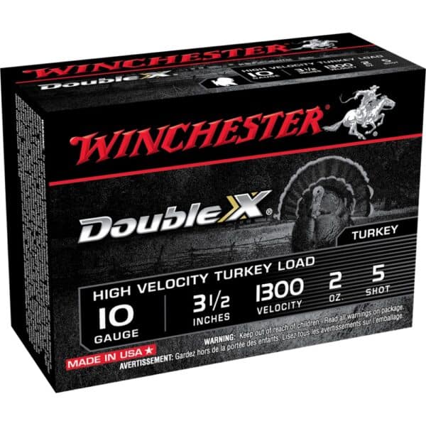 Winchester Double X Turkey Load 10 ga 3-1/2" MAX 2 oz #5 1300 fps 10/ct