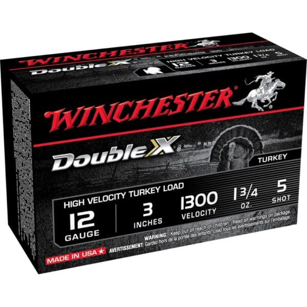 Winchester Double X Turkey Load Shotshells 12 ga 3" MAX 1-3/4 oz #5 1300 fps 10/ct