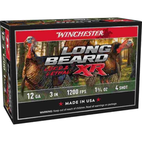 Winchester Long Beard XR Shotshells 3" 1-3/4 oz #4 10/ct