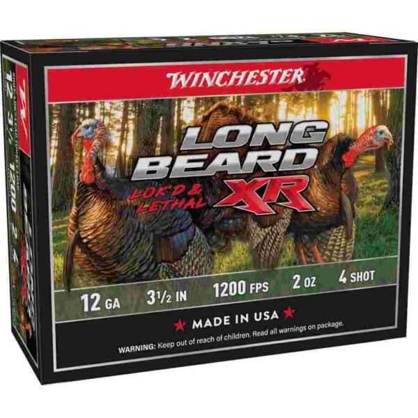 Winchester Long Beard XR Shotshells 3-1/2" 2 oz #4 10/ct