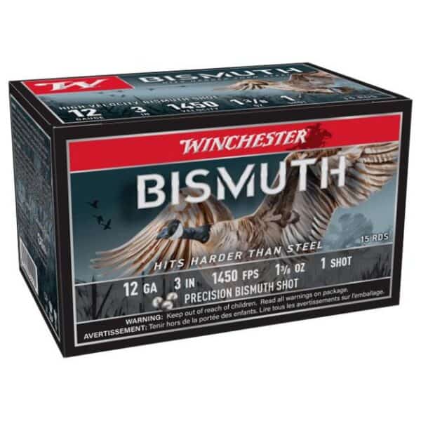 Winchester Bismuth Shotgun Ammunition 12ga 3" 1-3/8oz 1450 fps #1 15/ct