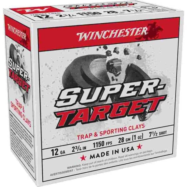 Winchester Super-Target Shotshells 12 ga 2-3/4" 1 oz 1150 fps #7.5 25/ct