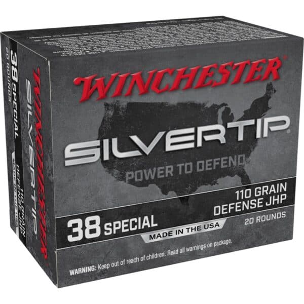 Winchester Silvertip Handgun Ammunition .38 Spl 110 gr. HP 945 fps 20/ct