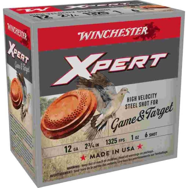 Winchester Xpert Steel Shotshells 12 ga 2-3/4" 1 oz 1325 fps #6 25/ct