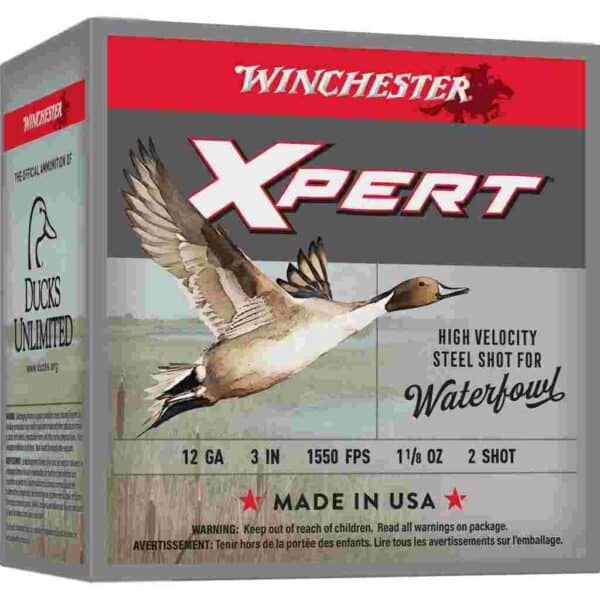 Winchester Xpert High-Velocity Steel Shotshells 12 ga 3" 1-1/8 oz 1550 fps #2 25/ct