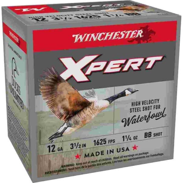 Winchester Xpert High-Velocity Steel Shotshells 12 ga 3-1/2" 1-1/4 oz 1625 fps #BB 25/ct