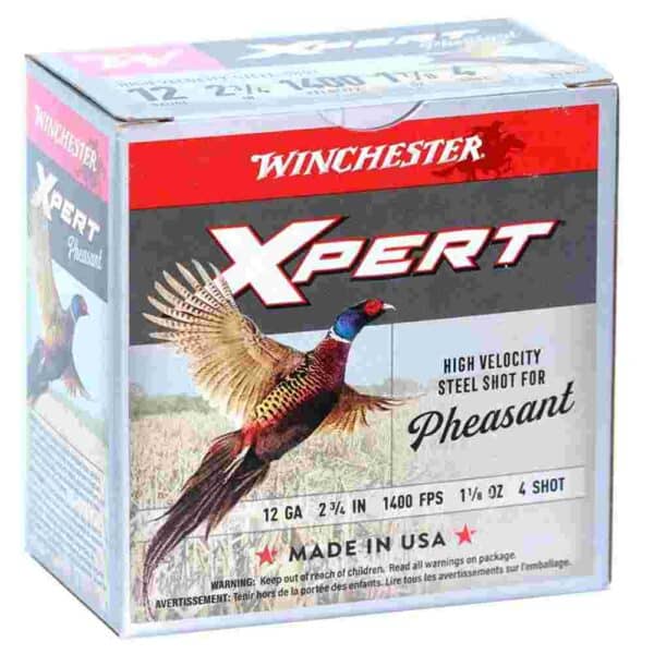 Winchester Xpert HV Steel Pheasant Shotshells 12 ga 2-3/4" 1-1/8 oz 1400 fps #4 25/ct