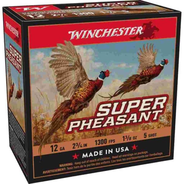 Winchester Super-X Super Pheasant Shotshells 12 ga 2-3/4" 1-3/8 oz 1300 fps #5 25/ct