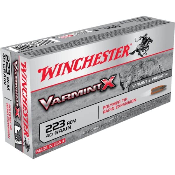 Winchester Varmint X Rifle Ammunition .223 Rem 40 gr. PT 3600 fps 20/ct