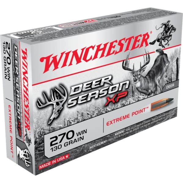 Winchester Deer Season XP Rifle Ammunition 270 Win 130 gr. PT 3060 fps 20/ct