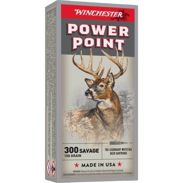 Winchester Super-X Power Point Rifle Ammunition .300 Savage 150 gr. PSP 2630 fps 20/ct