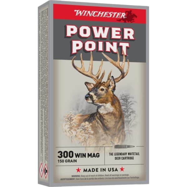 Winchester Super-X Power Point Rifle Ammunition .300 Win Mag 150 gr. PSP 3290 fps 20/ct