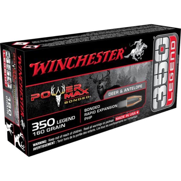 Winchester Power Max Rifle Ammunition .350 Legend 160 gr. PHP 2225 fps 20/ct