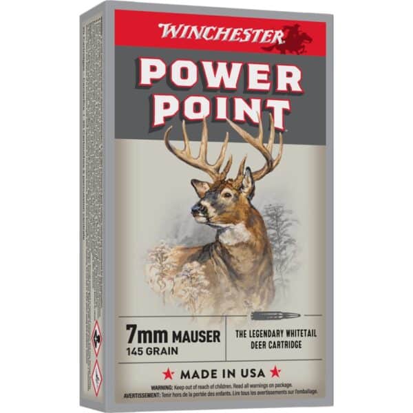 Winchester Super-X Power Point Rifle Ammunition 7mm Mauser 145 gr. PSP 2660 fps 20/ct