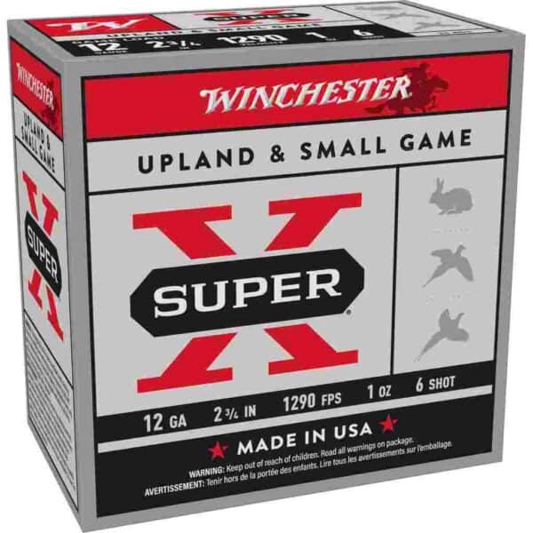 Winchester Super-X Game Shotshells 12 ga 2-3/4" 1 oz 1290 fps #6 25/ct