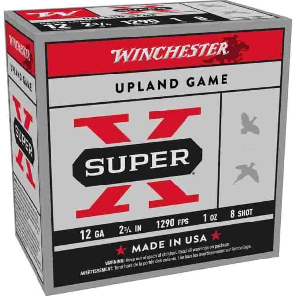 Winchester Super-X Game Shotshells 12 ga 2-3/4" 1 oz 1290 fps #8 25/ct