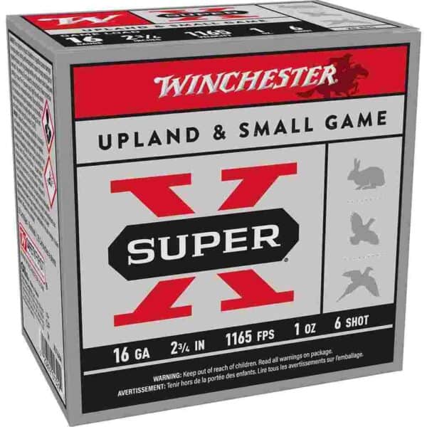 Winchester Super-X Game Shotshells 16 ga 2-3/4" 1 oz 1165 fps #6 25/ct