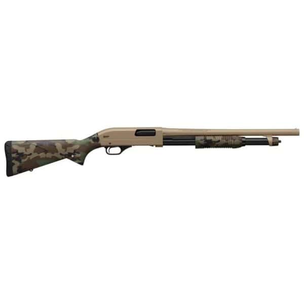 Winchester SXP Defender Shotgun 20 ga 3" Chamber 5rd Magazine 18" Barrel FDE Woodland Camo